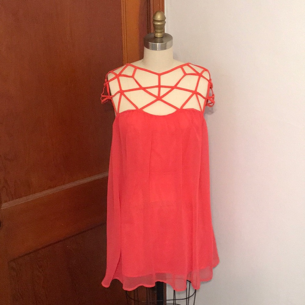 Coral Mini Dress